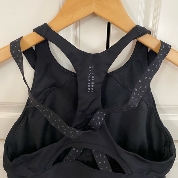 Lululemon Black “SoulCycke” bra top from Lux Collection - size 8 - Picture 2 of 2